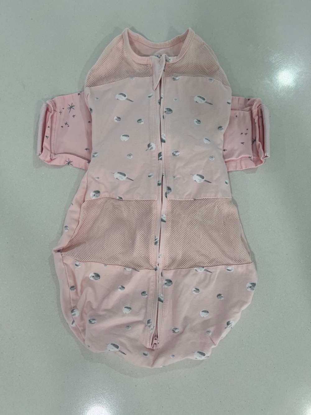 Snoo Happiest Baby Pink Baby Sleep Sack with Penguin Print - Small (5-12lbs)